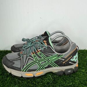 ASICS GEL-Kahana 8 T6L5N Women's  Black/Ice Green/Hot Orange Trail Running Sz 9